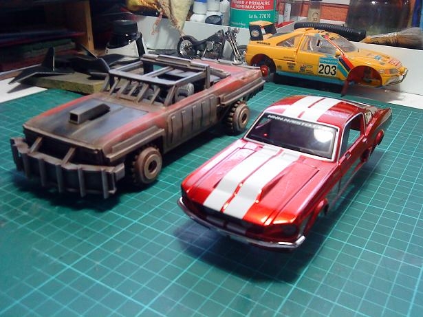 Gaslands Die Cast Custom - Scratch built weapons and armor 